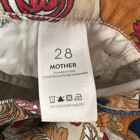 Mother Jeans The Hustler Ankle Fray 28 Flowers In Her Hair Boho Festival - Picture 6 of 11